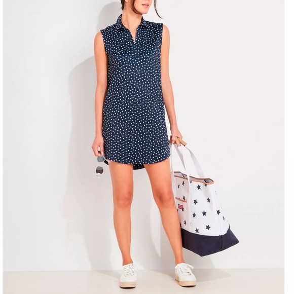 Vineyard Vines Dresses & Skirts - VINEYARD VINES STARS SANKATY LUCAYA DRESS DEEP BAY STARS Medium New Women’s